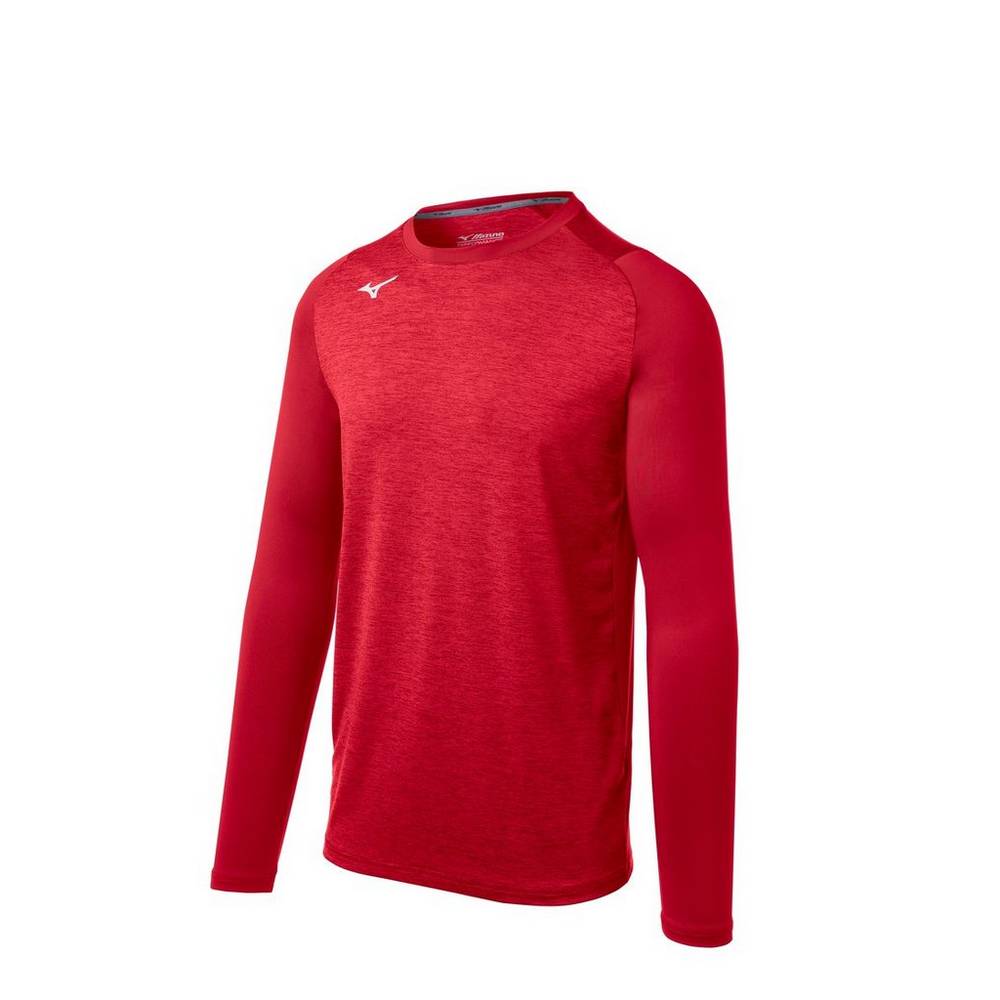 Mizuno Men's Alpha Stretch Sleeve Tops Red (530025-ZQP)